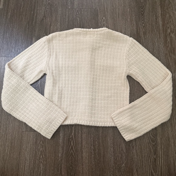 NWT: Cream Textured Button-Up Cardigan - Picture 2 of 3